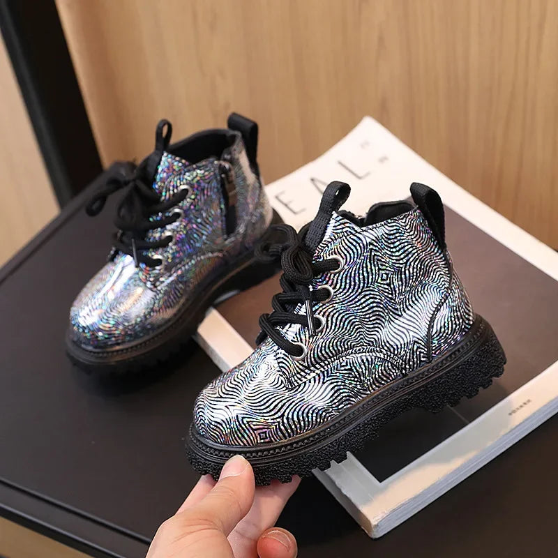Kids Shoes Boots for Girl Spring Autumn New Toddlers Leather Boots Fashion .