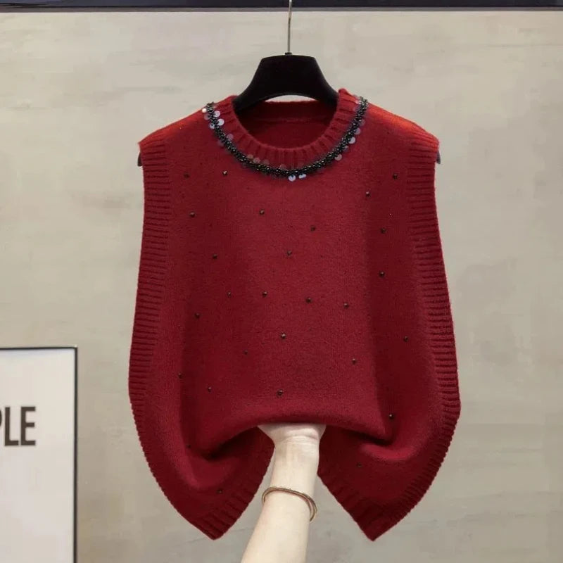 Korean Fashion Autumn New Sweaters Vest Women .