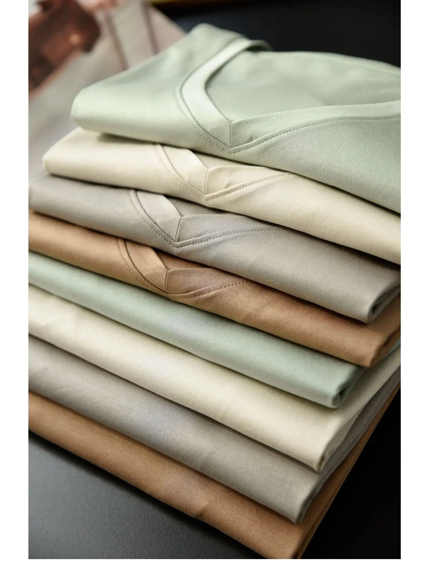 Summer Mercerized Cotton Women Silk T-shirts O Neck Short Sleeve Loose Straight T-shirts Casual Tees For Minimalist 2021