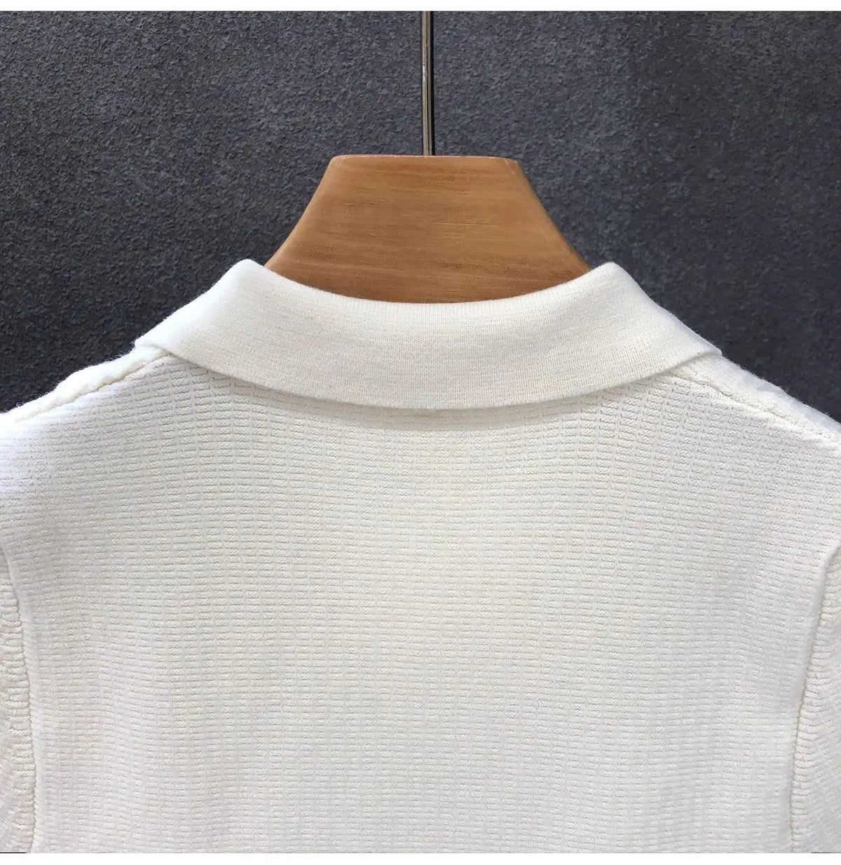 Men's Polo Shirt, Korean Style Slim Fit Collar Solid Color Casual Thin Sleeve Trendy Knit Top
