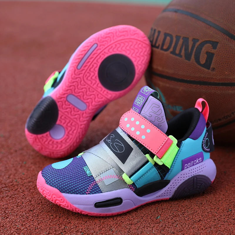 New Children's Basketball Shoes For Boys Girls Non-slip Kids Sport Shoes.