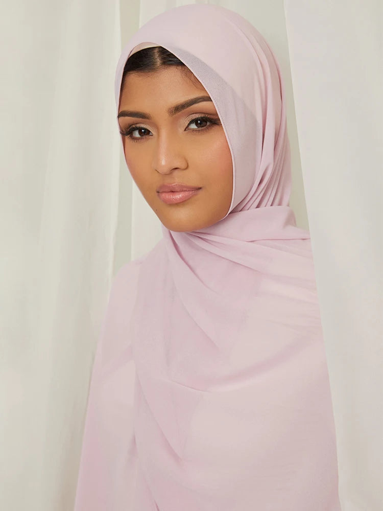 Premium Chiffon hijab soft Malaysia scarf tudung scarves chiffon crepe hijab for women.