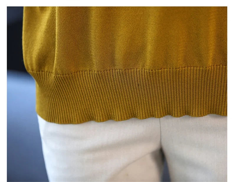 Knitted Sweater Women Pullover New Middle-aged  Mother.