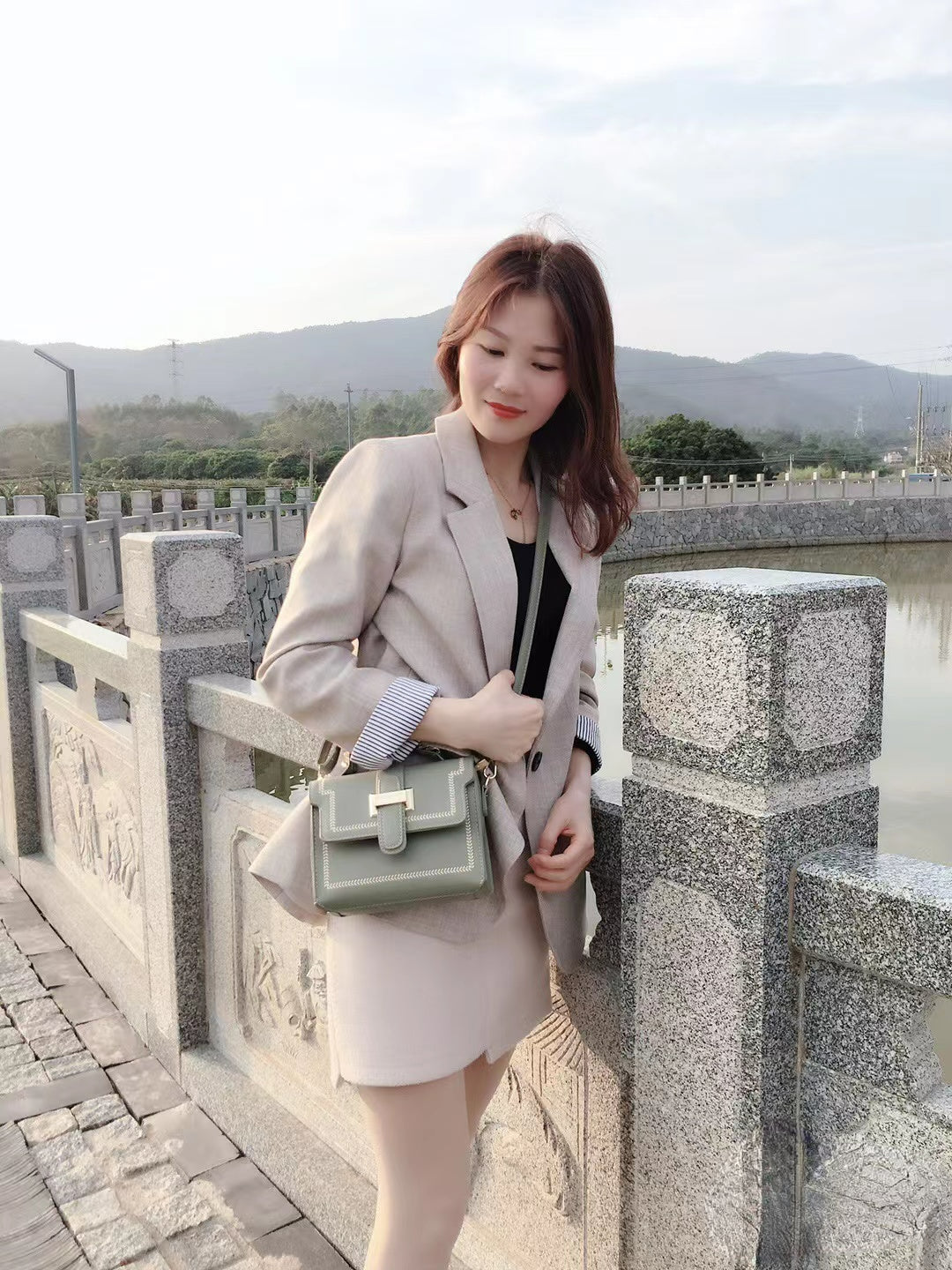 New Blazers Women Trendy Patchwork Korean Chic .