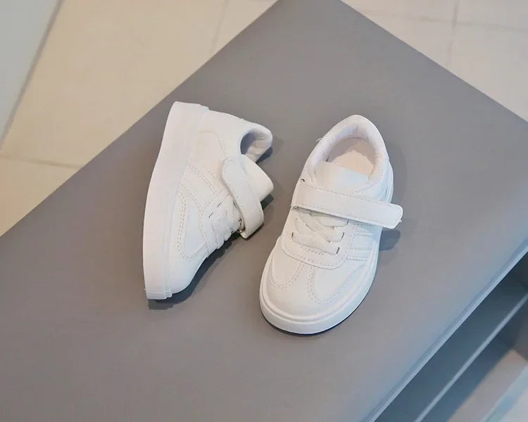 Kids Sports Shoes for School Boys Girls White Shoes.