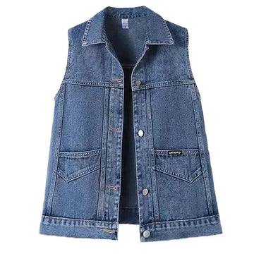 Fashion Women Cowboy Waistcoat Outwear Lady.