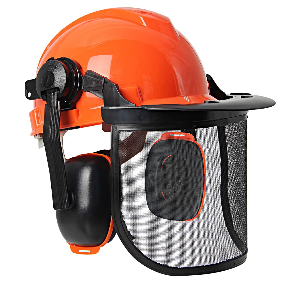 Forestry Safety Helmet Set Multifunction Protective Hard Hat Full Face.