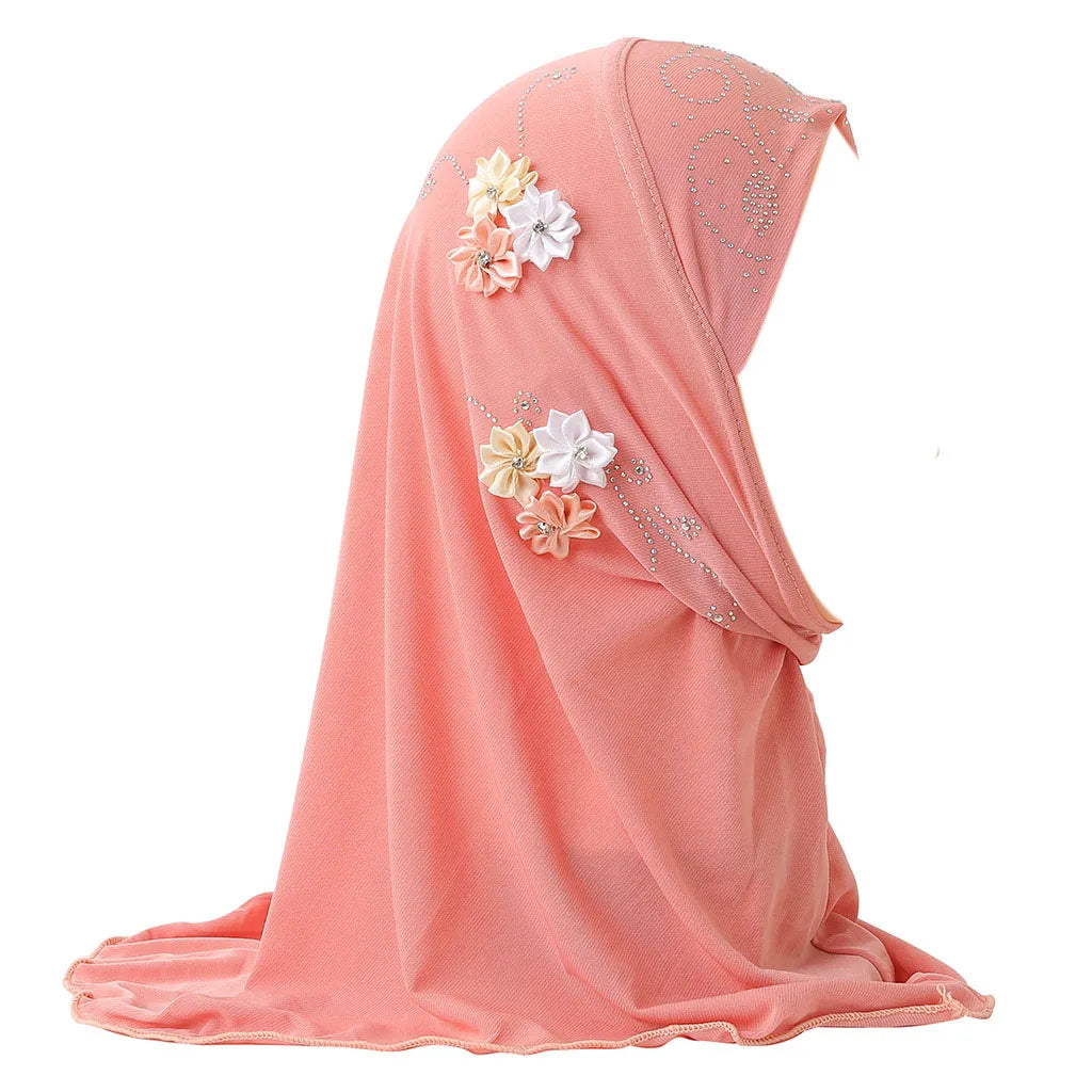 BOHOWAII Kids Girls Muslim Instant Hijab Ready To Wear.