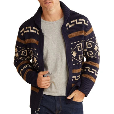 Winter Men's Cardigan Sweaters Fashion Male Knitted Sweater .