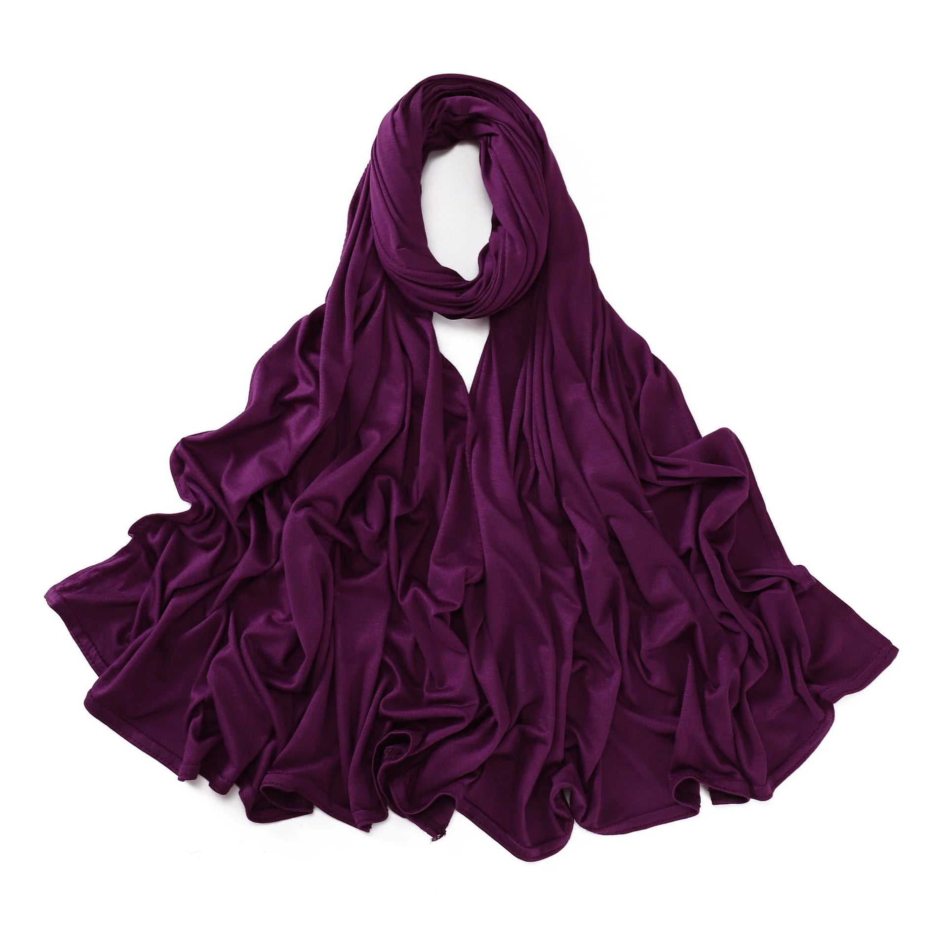Modal Cotton Jersey Hijabs For Woman Long Muslim Scarf .