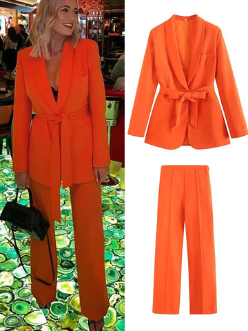2025 Spring Summer 2 pieces sets Fashion Blazers.