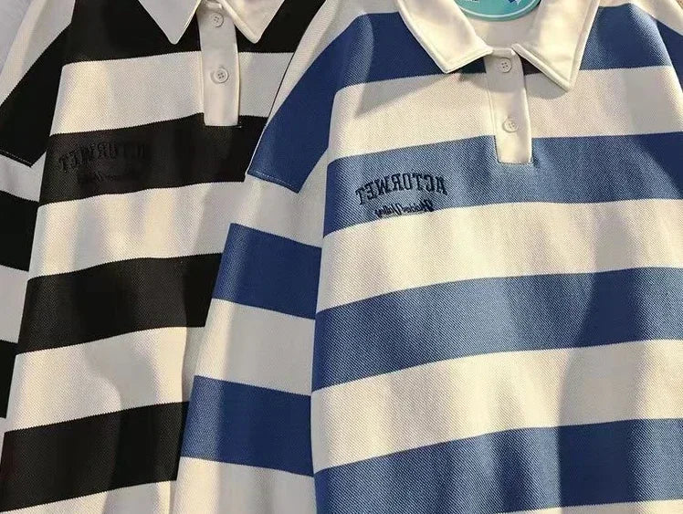 T Polo Shirts For Men Black Tops Oversize Male Clothes