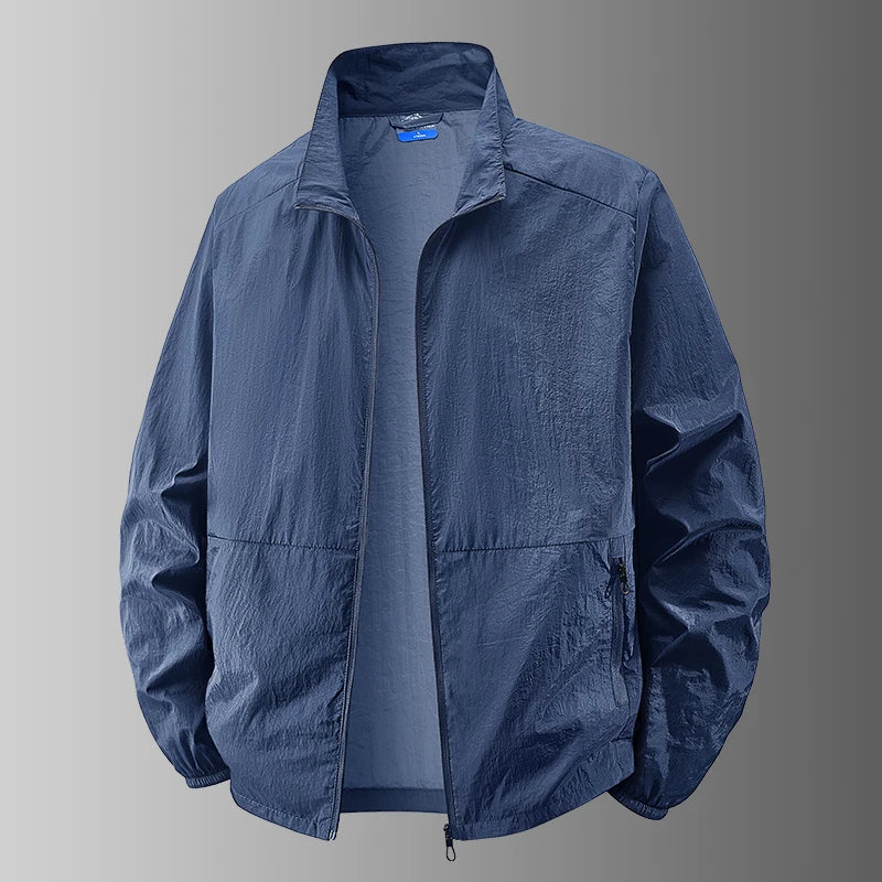 6XL 7XL 8XL Summer Jackets Men Windbreaker Coats .