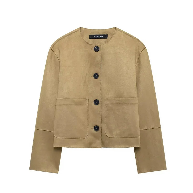 Fleece Jacket Outerwears Women Autumn Winter Long Sleeve,