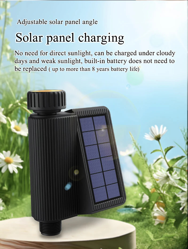 Tuya Smart Wifi Watering Timer Solar Energy Sprinkler Drip Irrigation System.