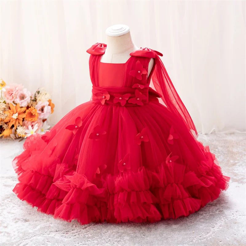 0-5-year-old toddler BABY DRESSES & baby girl Christmas dress .