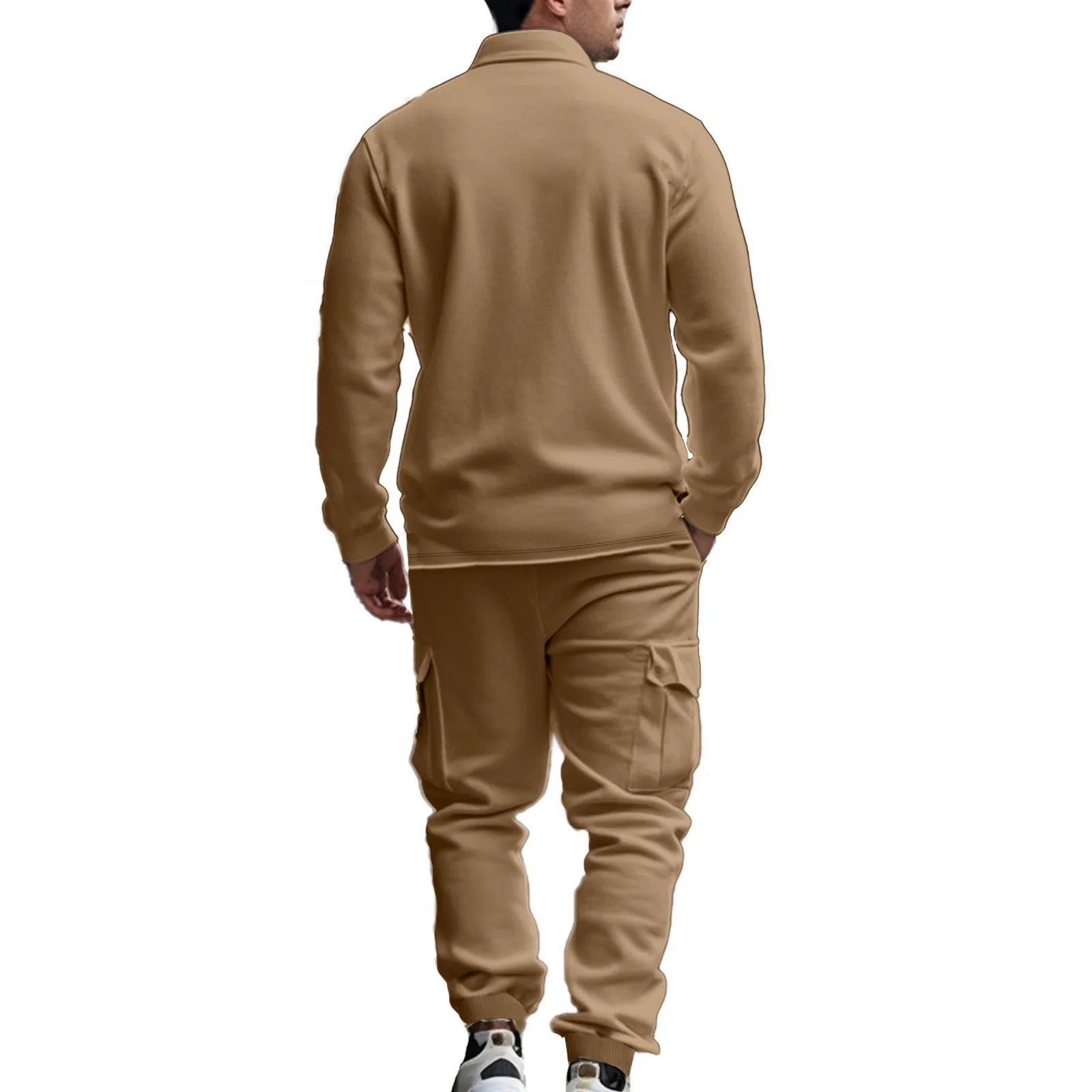 American heavy heavy men's overalls lined with outdoor sports pants.