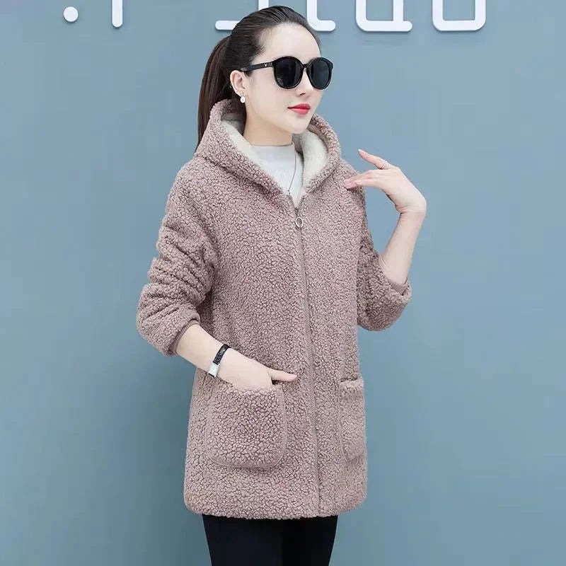 Hot Sale Of The Season New Korean Style Loose Fleece.