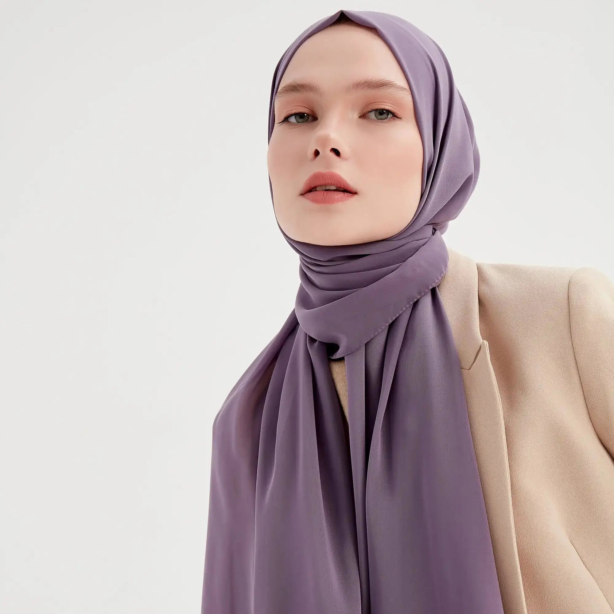 Premium Chiffon hijab soft Malaysia scarf tudung scarves chiffon crepe hijab for women.