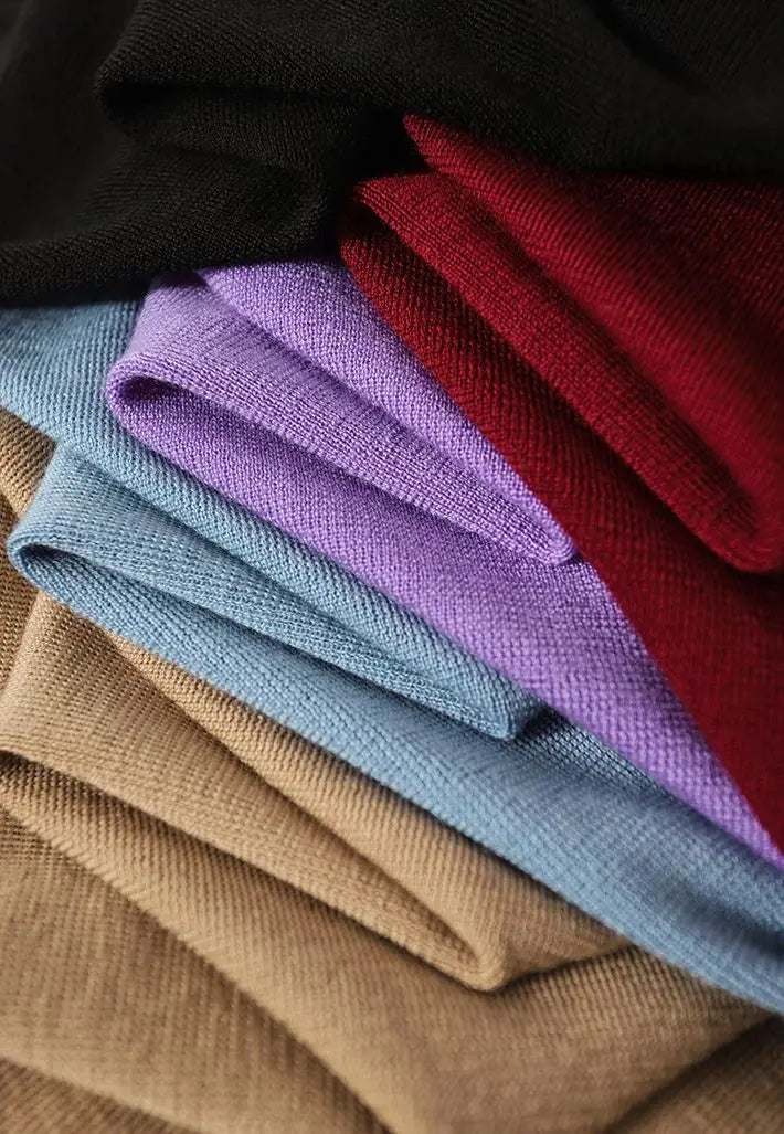 Women Clothing Fashion Elegant Scarf Collar Pullover Autumn Winter.