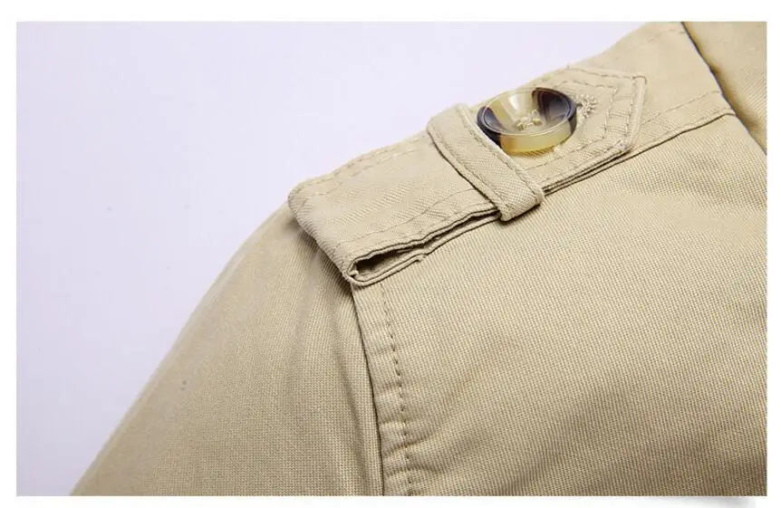 Men Long Winter Jackets Slim Fit Warm Trench Coats .