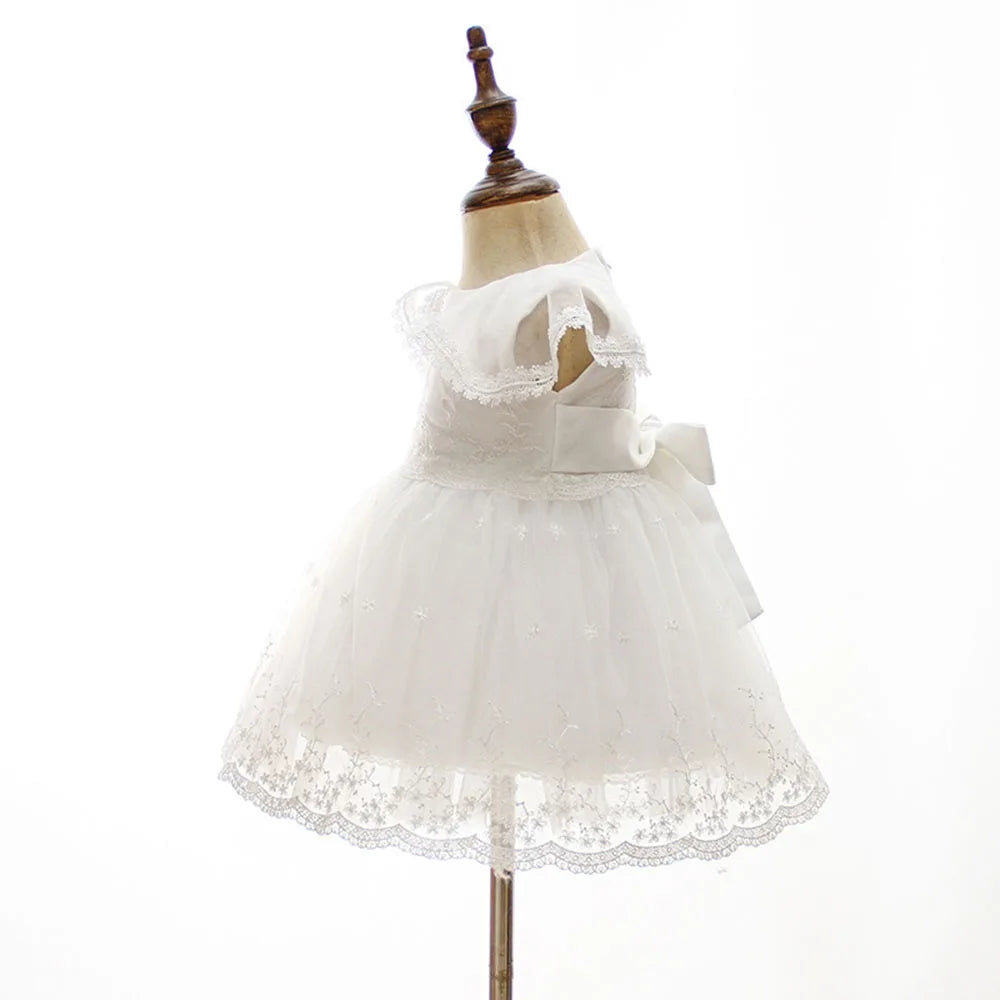 baby girl dresses embroidery pearl 1 year birthday dress wedding party christening baby girl clothes for 3-24 month
