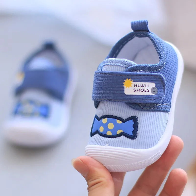 Infant Kids Baby Cartoon Anti Kicking Functional Shoe.