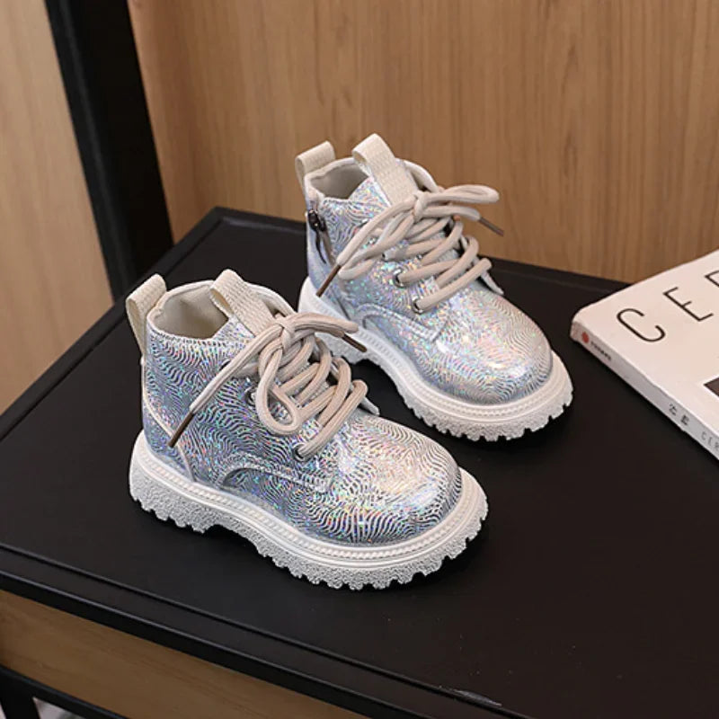 Kids Shoes Boots for Girl Spring Autumn New Toddlers Leather Boots Fashion .