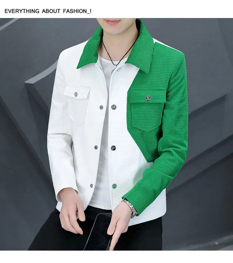 Spring Autumn Men Jacket Korean Style Casual  Cargo jacket.