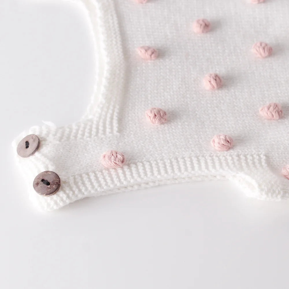 Baby Boys Girls Knit Rompers Baby Clothes New Spring Autumn Knit Rompers Infant Boys Girls Vest Triangle Rompers Baby Clothes