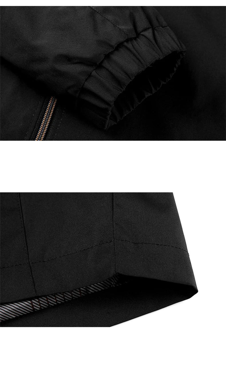 Spring Autumn Jacket Men Casual Solid Color Men's Jackets Slim Fit.