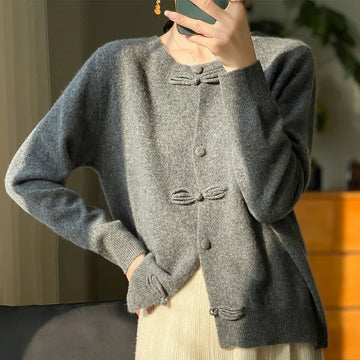 Women New Fashion Autumn Winter 100% Merino Wool Sweater .