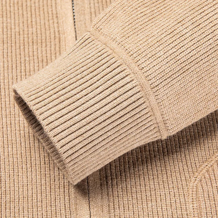 Solid Color Long-sleeved Stretch Cardigan for Men,