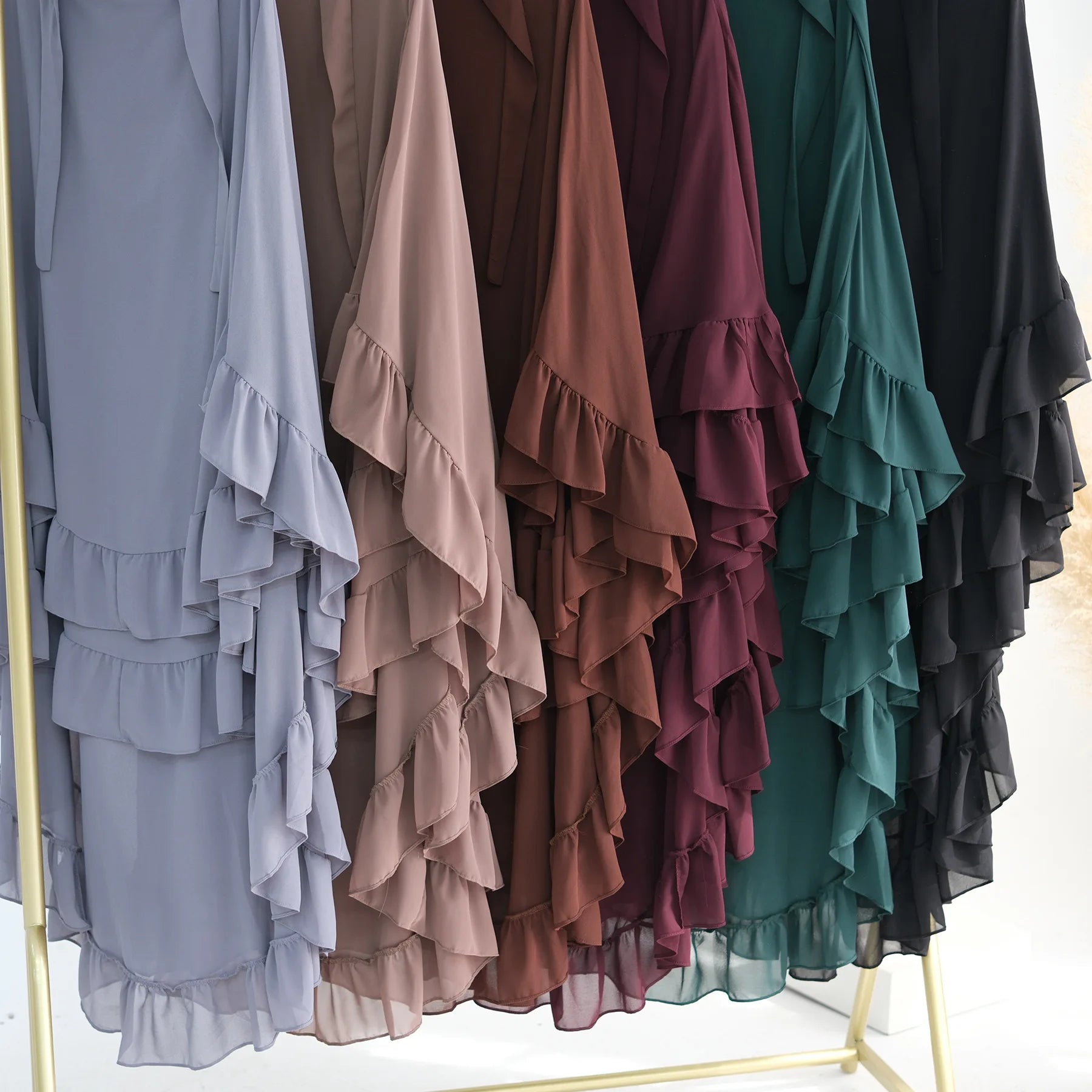 Islamic Long Khimar Ramadan Muslim Chiffon Hijab Women.