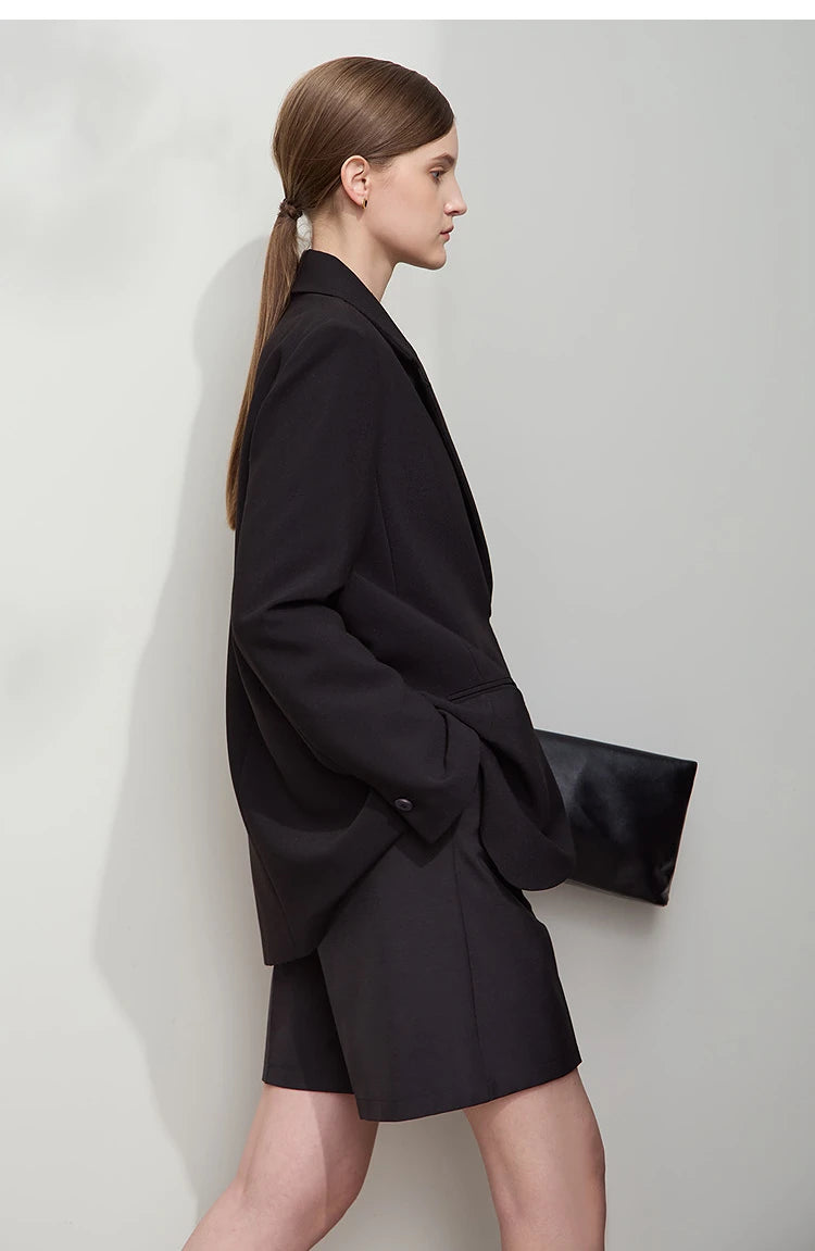 AMII Minimalist Blazer Women  Autumn New Office Lady .