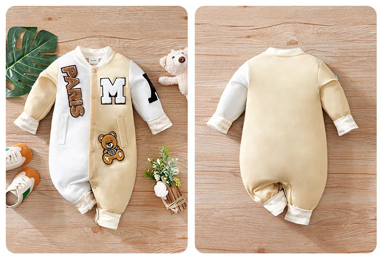 Baby Cartoon Jumpsuit Spring And Autumn Long Sleeved.