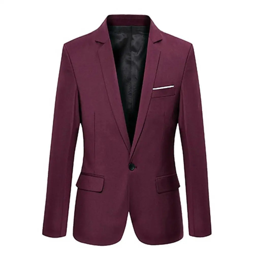 Men Blazers Slim Autumn Suit Business Formal Party .