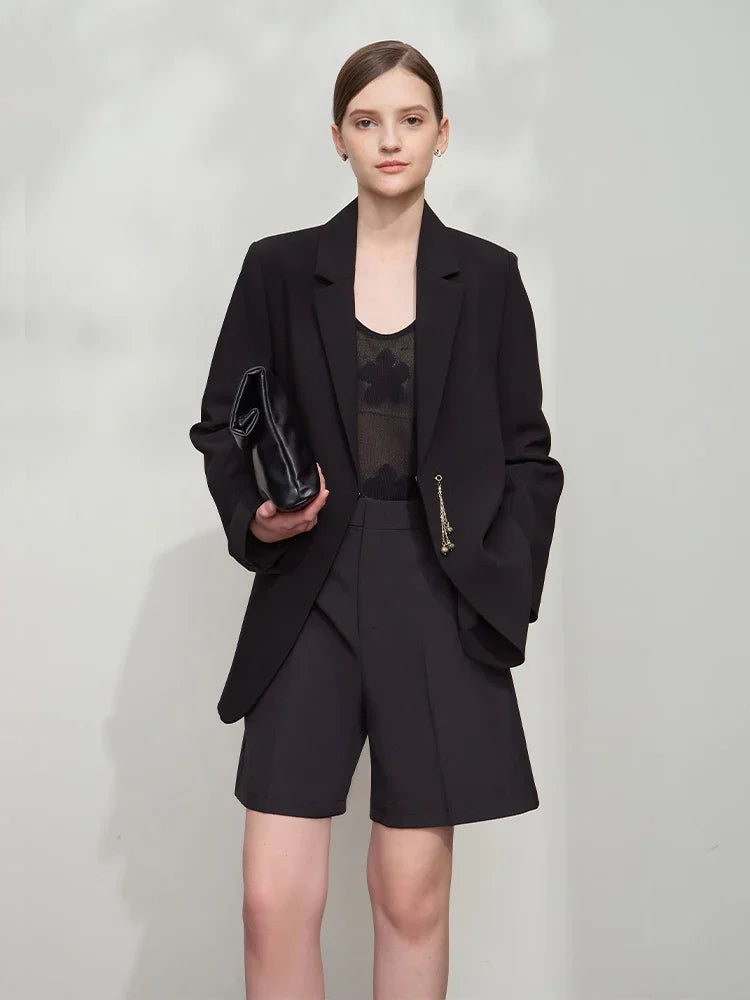 AMII Minimalist Blazer Women  Autumn New Office Lady .