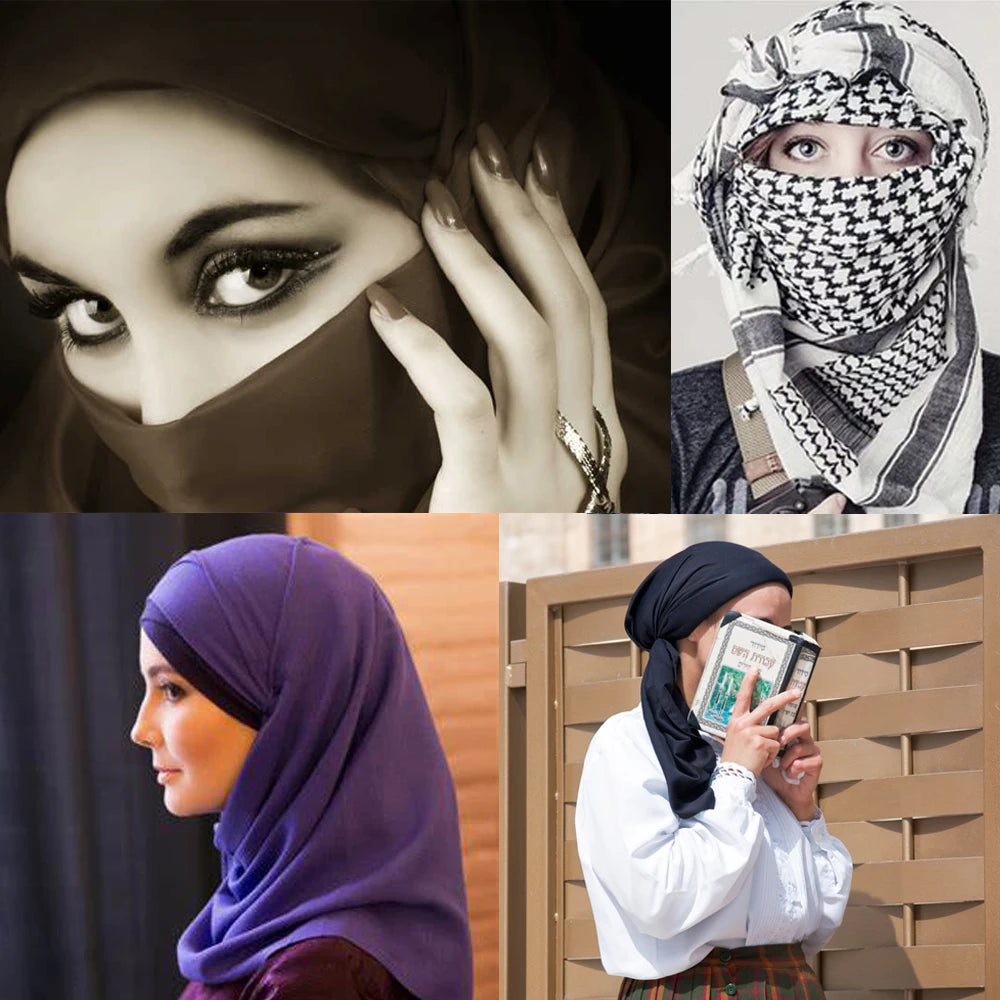 RIMAIRE Solid Modal Hijabs for Women Designer Soft Turban Headscarf.