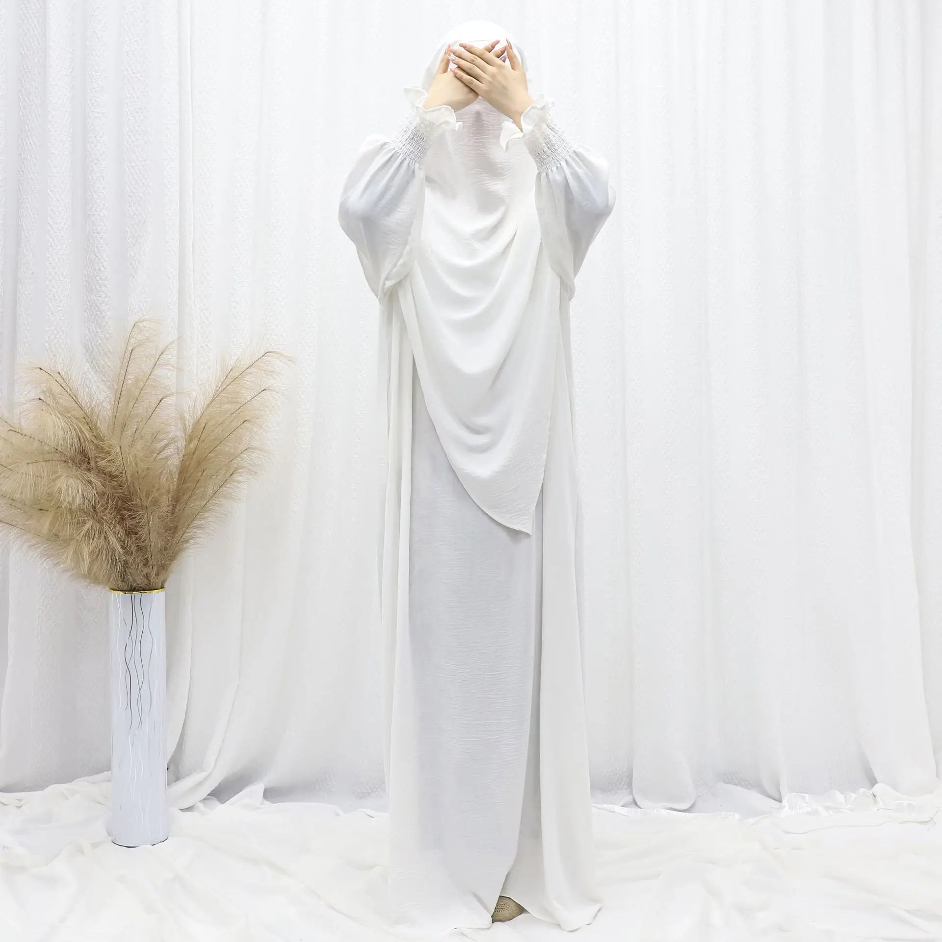 Ramadan Modest Muslim Women Dresses Headscarf Abaya .