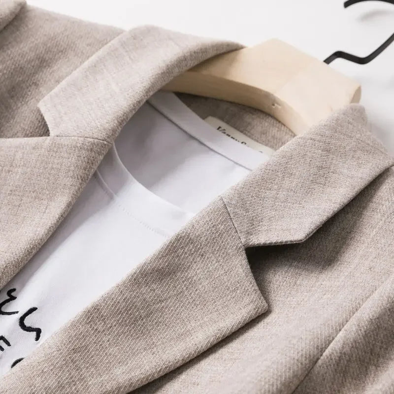 New Blazers Women Trendy Patchwork Korean Chic .