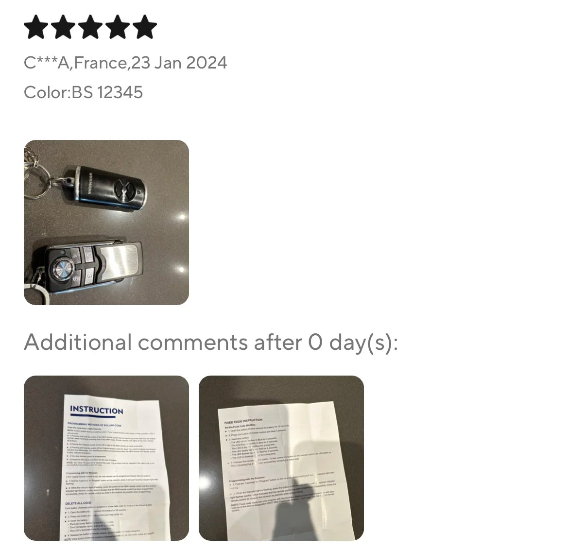 Compatible BiSecure HSE2 HSE4 868 BS Remote Controller .