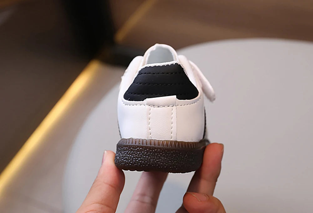 Fashion Sport Shoes For Children PU Leather Ergonomics Kids .