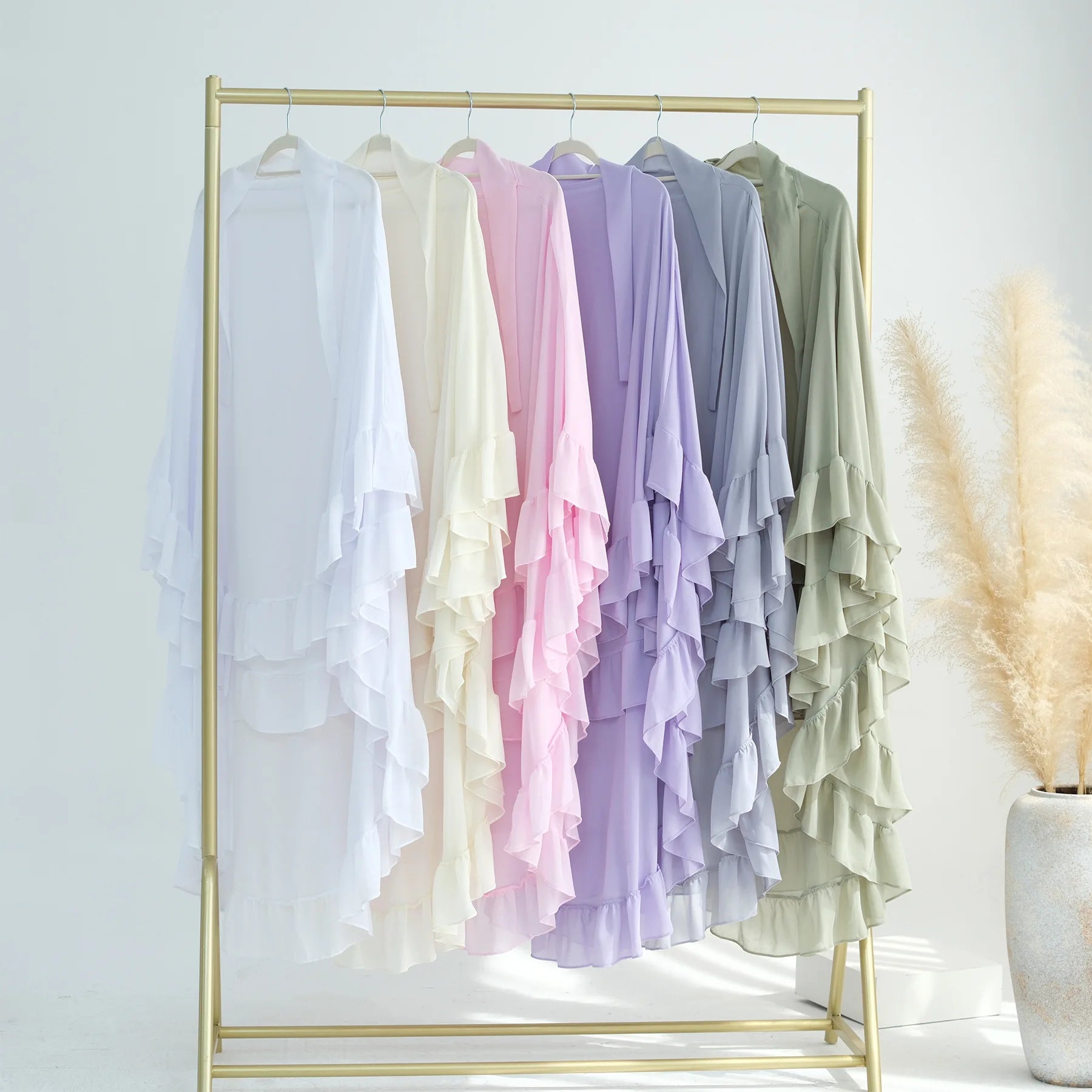 Islamic Long Khimar Ramadan Muslim Chiffon Hijab Women.