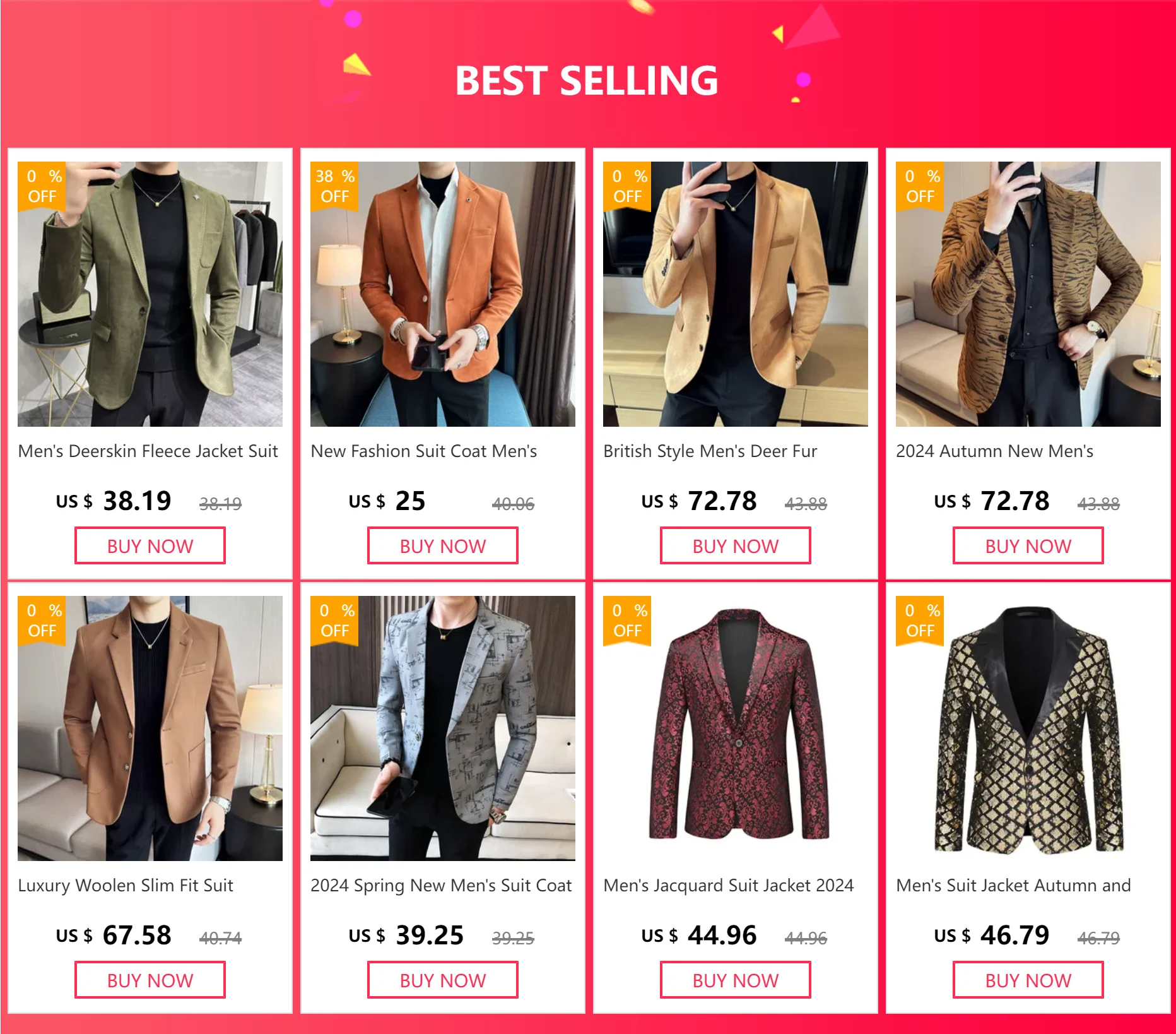 Brand Men's Casual Blazer  Autumn New Fashion .