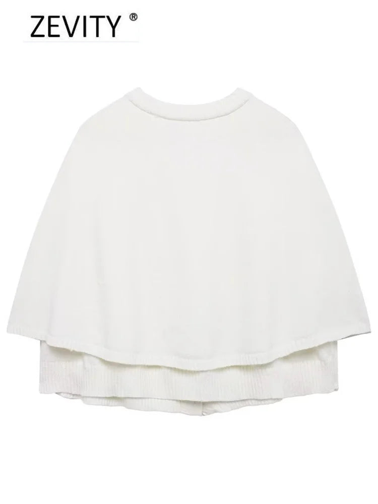 Women O Neck Breasted Solid Color Knitted Shawl Sweater Jacket Female .