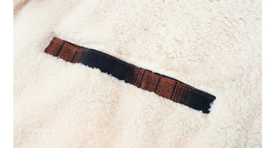 MAGCOMSEN Men's Fleece Plaid Flannel Shirt Jacket.