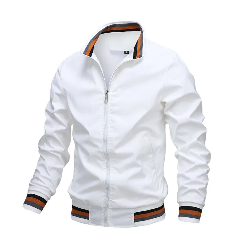 Fashion Men's Windbreak Bomber Jacket Spring Summer Man.