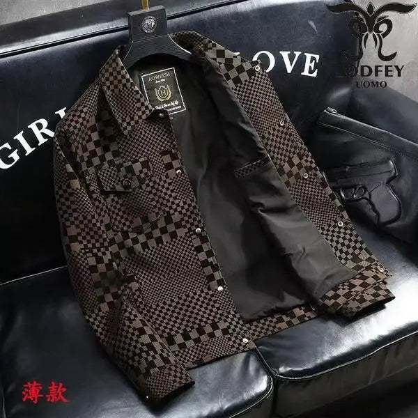 Men's Jacket Autumn Winter Slim Plus Fashion trend .