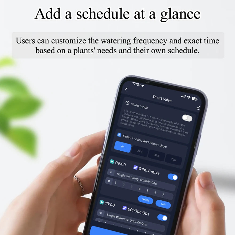 Tuya Smart Wifi Watering Timer Solar Energy Sprinkler Drip Irrigation System.